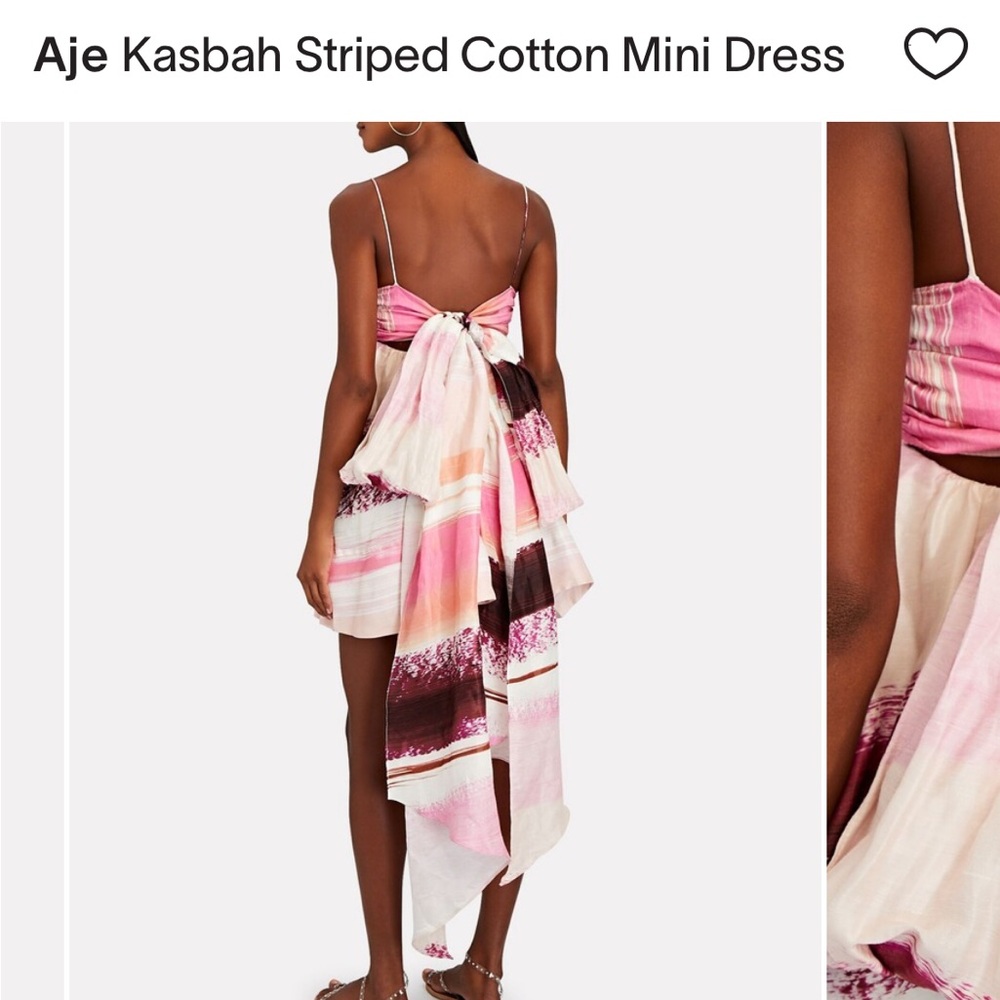 AJE Kasbah Sunset Stripe Dress | AU 14